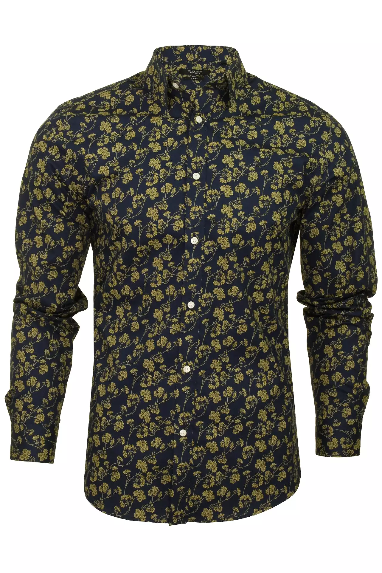 Mens Jack & Jones Floral Long Sleeved Shirt 'JPR ARIZONA'