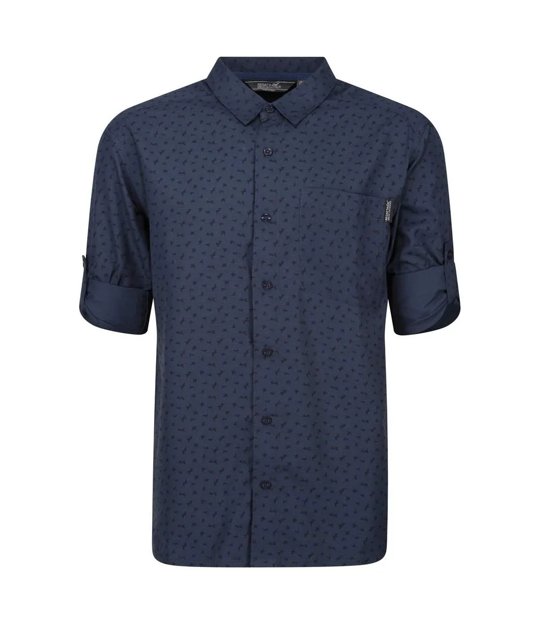 Mens mindano v floral long-sleeved shirt blue wing Regatta