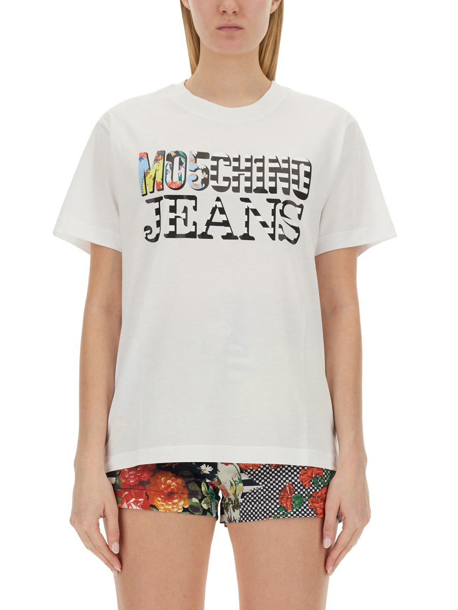 MOSCHINO JEANS    T-SHIRT WITH LOGO