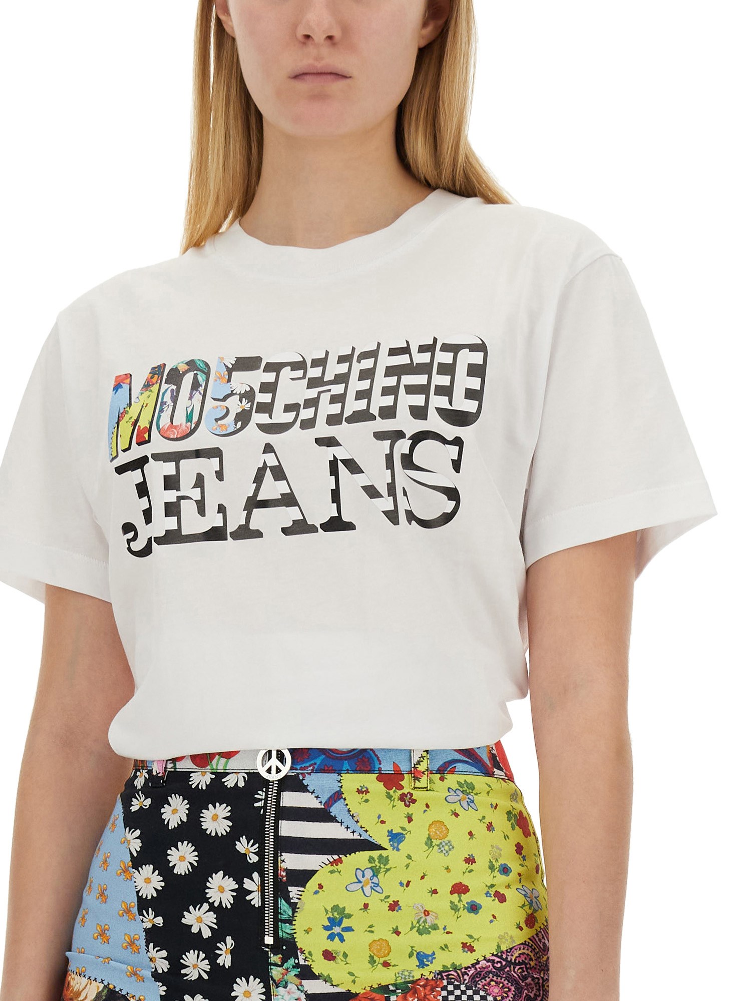 MOSCHINO JEANS    T-SHIRT WITH LOGO