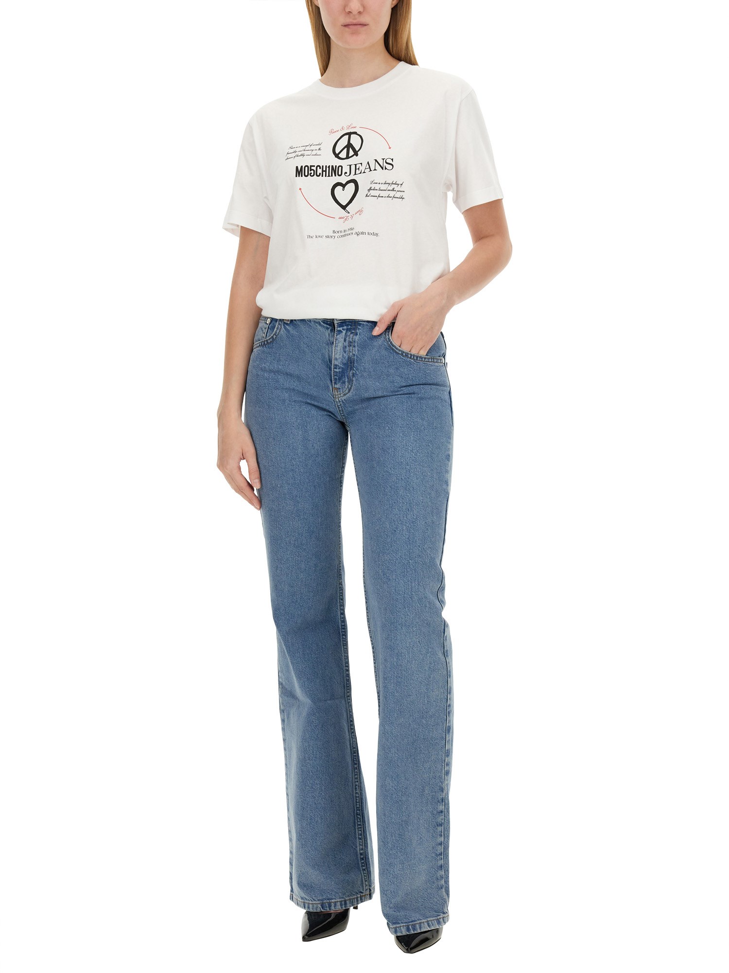 MOSCHINO JEANS    T-SHIRT WITH PRINT