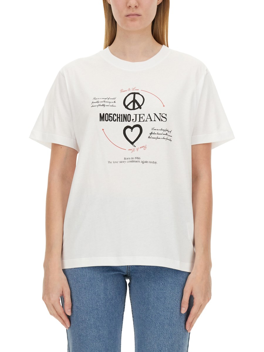 MOSCHINO JEANS    T-SHIRT WITH PRINT