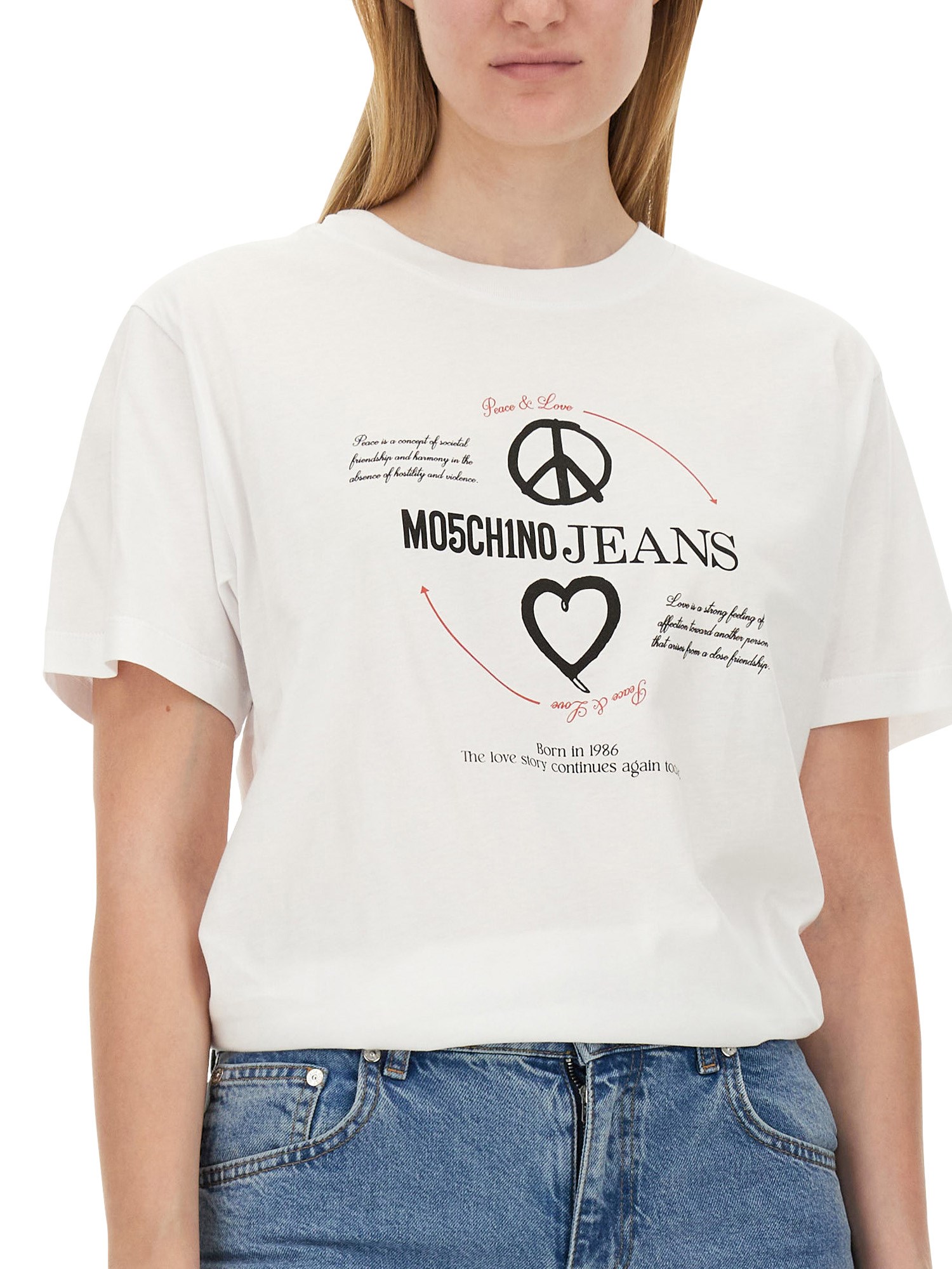 MOSCHINO JEANS    T-SHIRT WITH PRINT