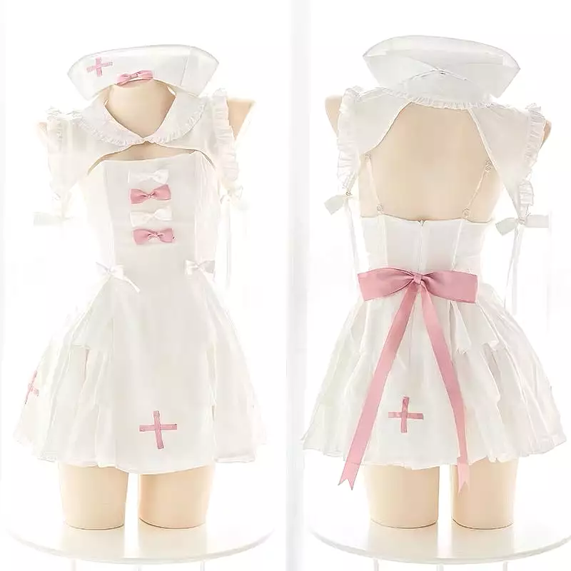 nurse pinky lingerie set cosplay