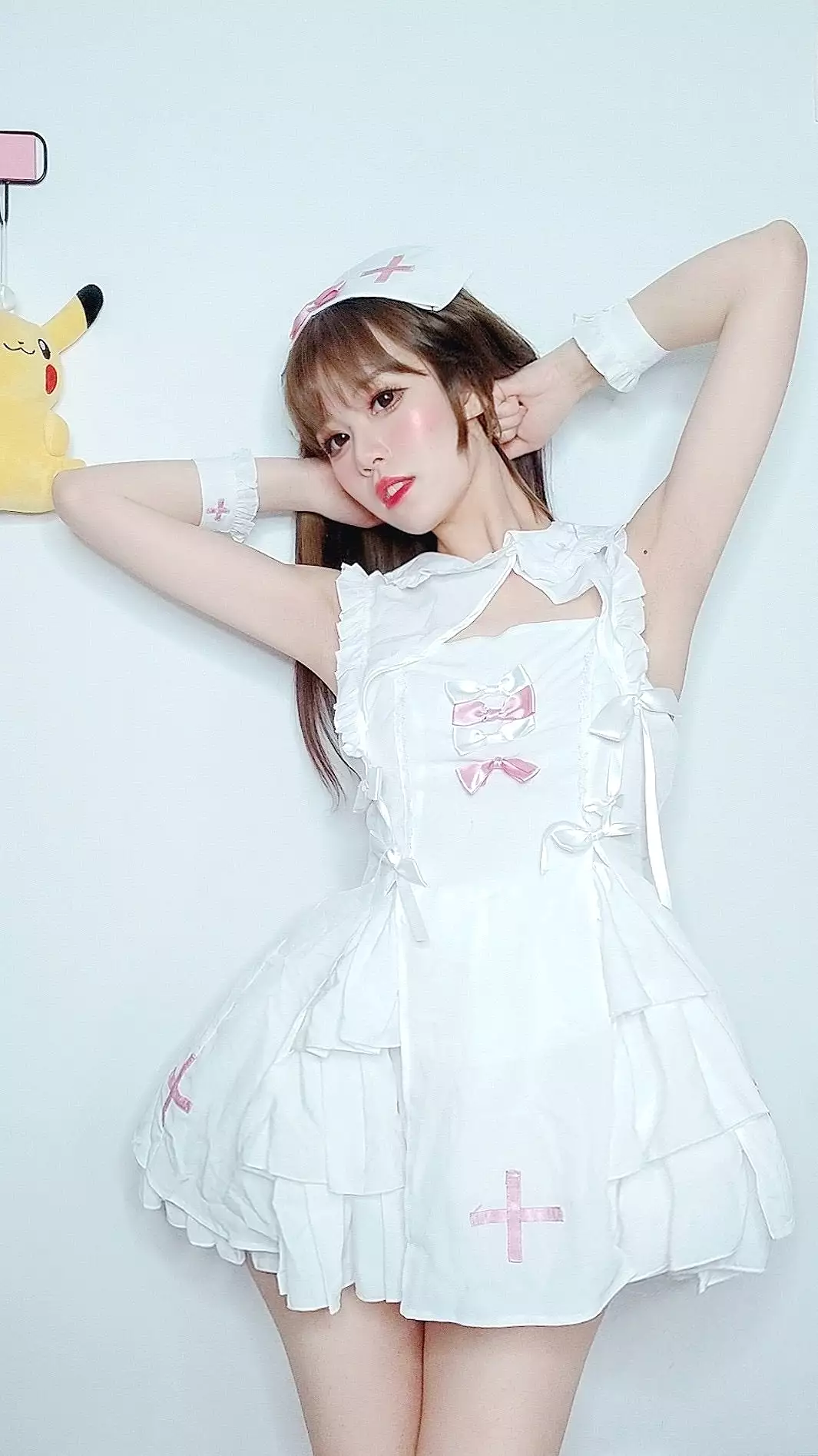 nurse pinky lingerie set cosplay