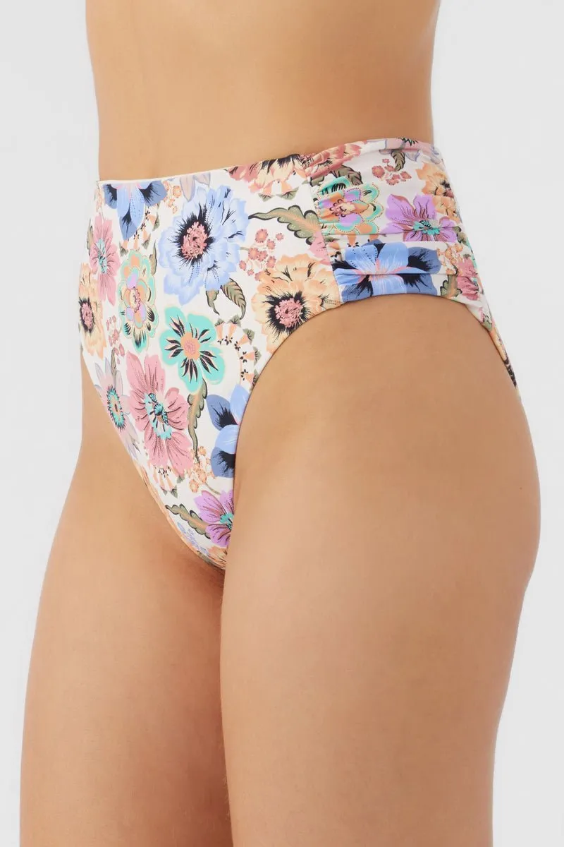 O'Neill Women's Talitha Floral Long Beach High Waist Bikini Bottom