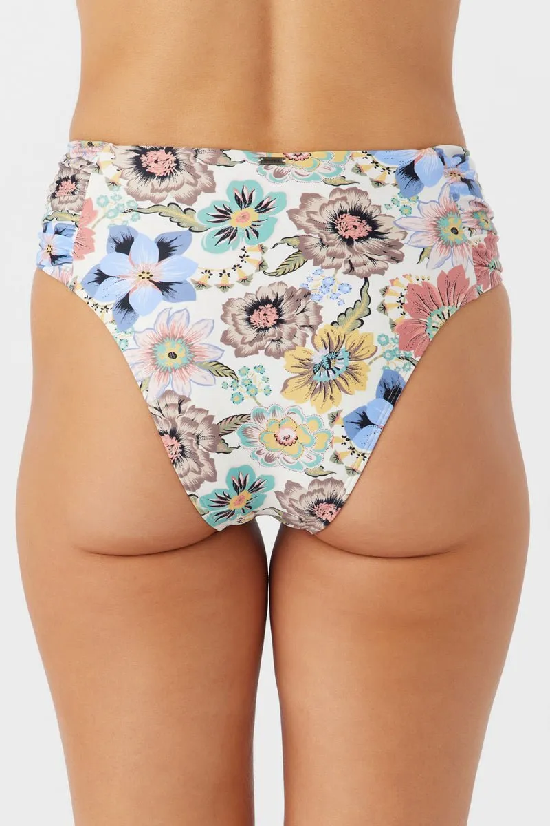 O'Neill Women's Talitha Floral Long Beach High Waist Bikini Bottom