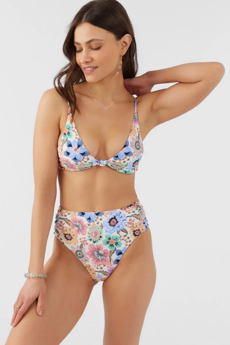 O'Neill Women's Talitha Floral Long Beach High Waist Bikini Bottom