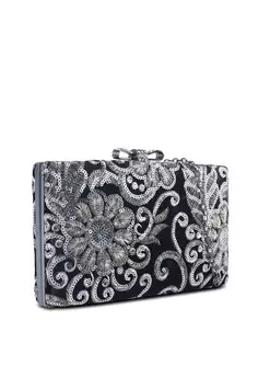 Papillon Clutch Papillon Floral Sequinne Clutch