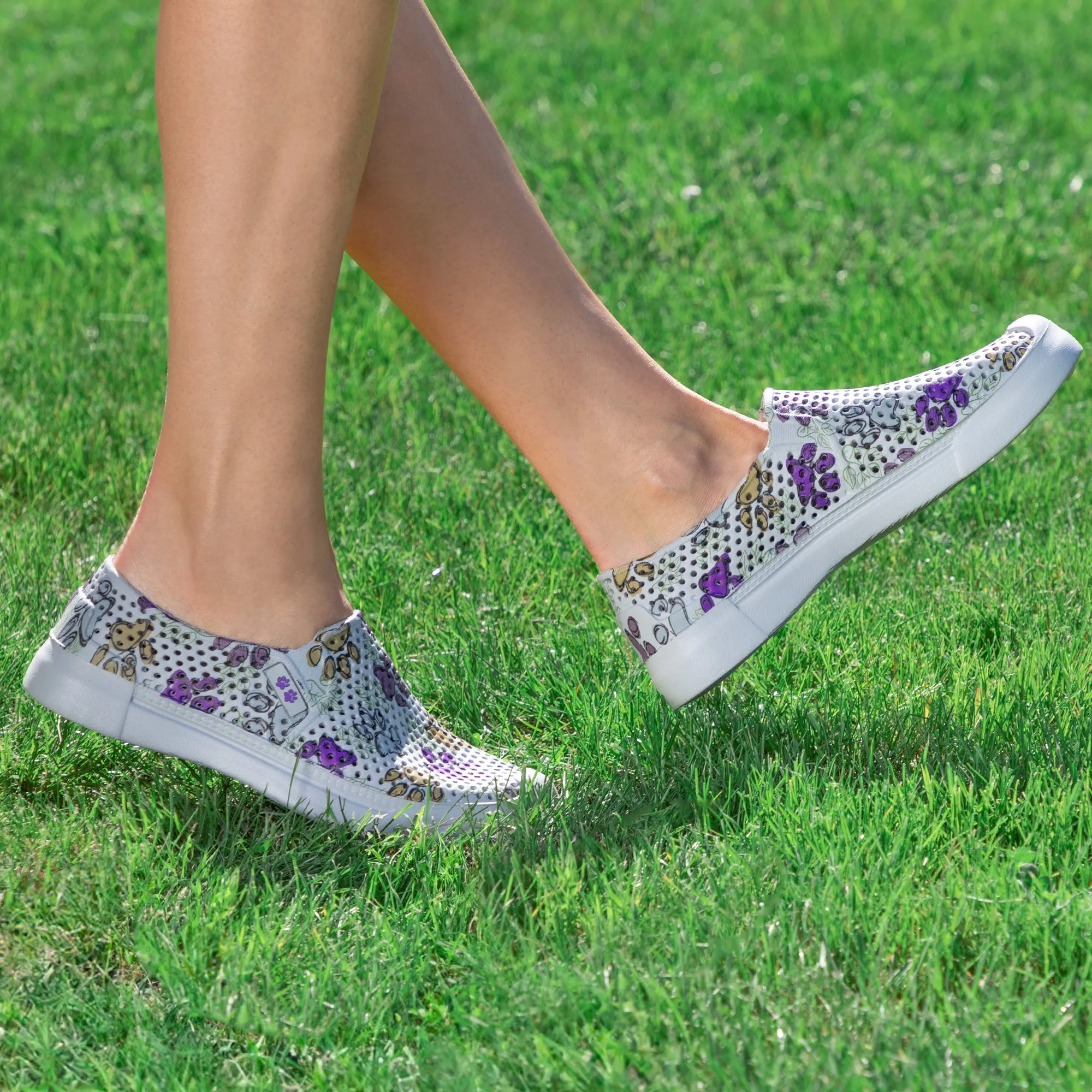 Paw Print Lightweight Slip-On Shoes