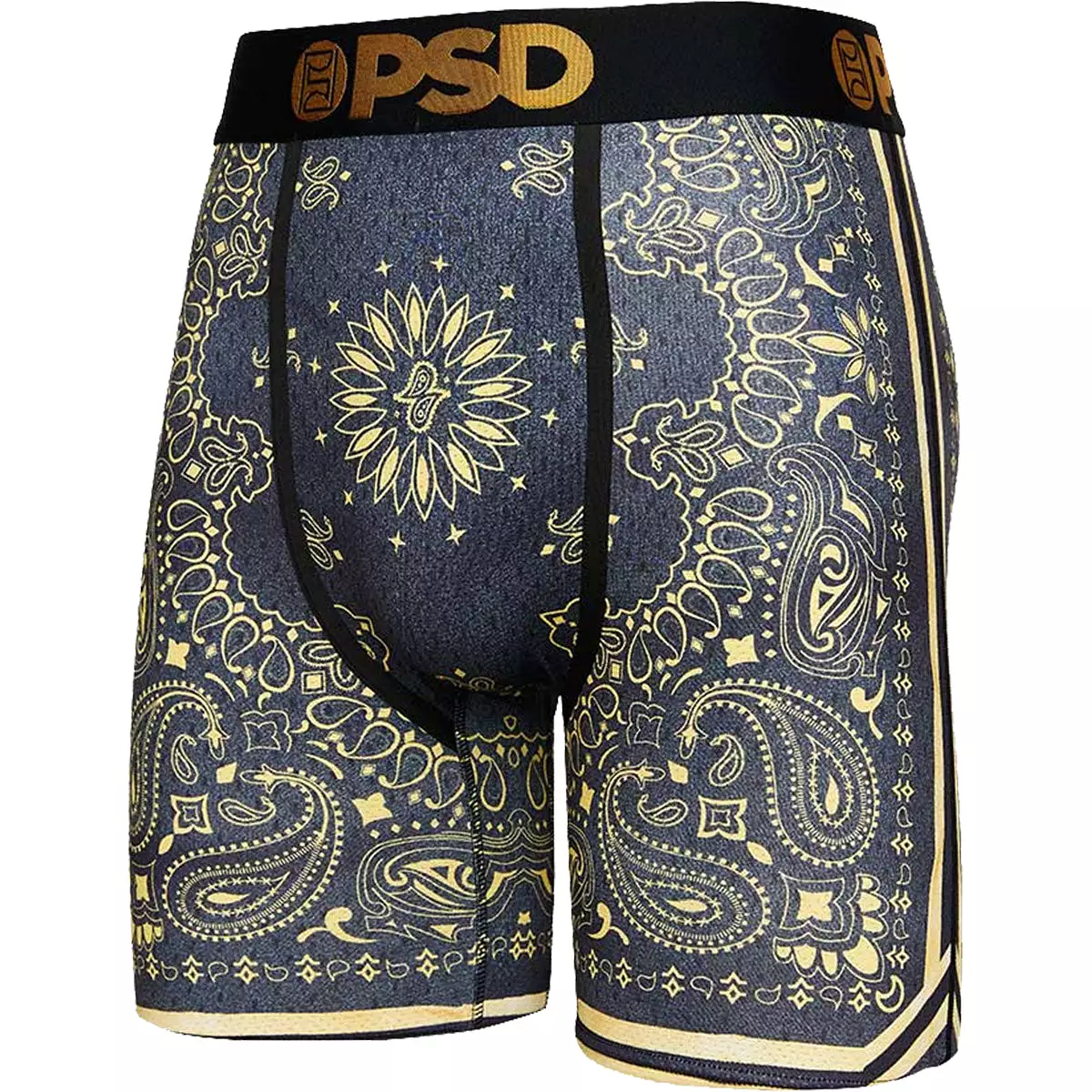 PSD Baller Bandana Gold Micro Mesh Boxer Men's Bottom Underwear (Refurbished, Without Tags)