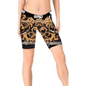 PSD Marble Lux Biker Shorts Women's Bottom Underwear (Refurbished, Without Tags)