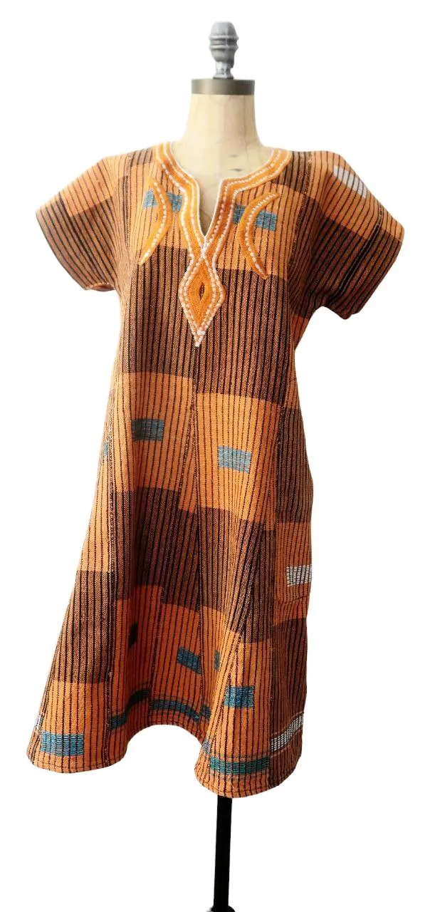 Robe en Pagne Senoufo de Waraniéré - 100% Coton - Mode Africaine - Kaolack Creations