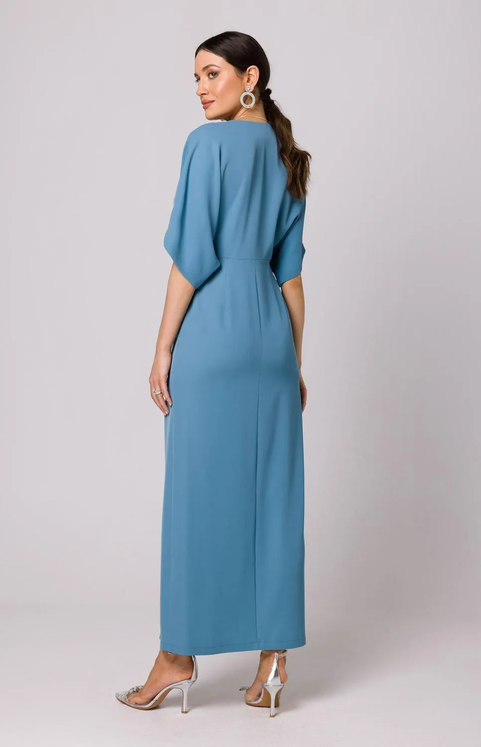 Robe maxi bleu ciel