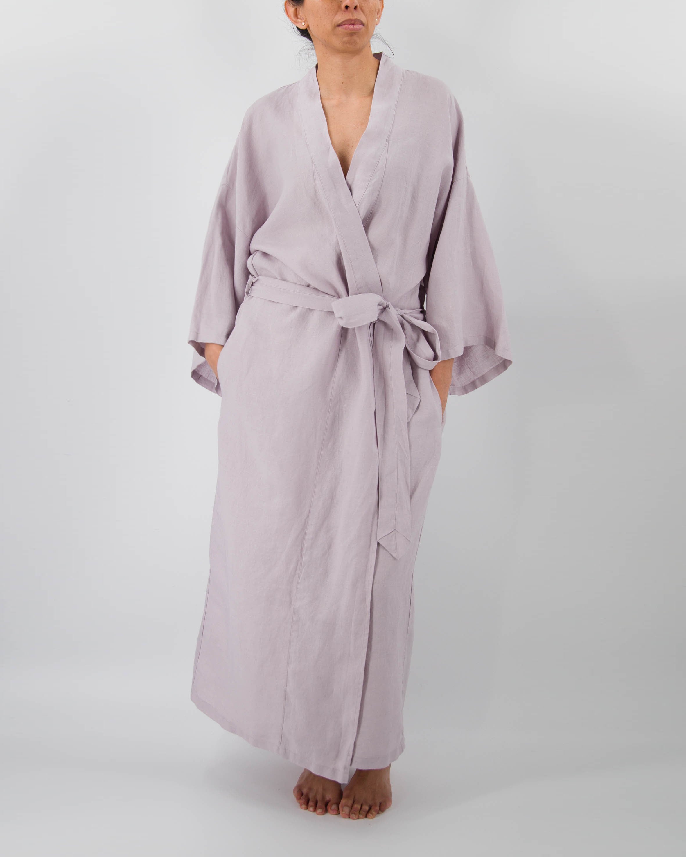 Sai Full-Length Linen Robe