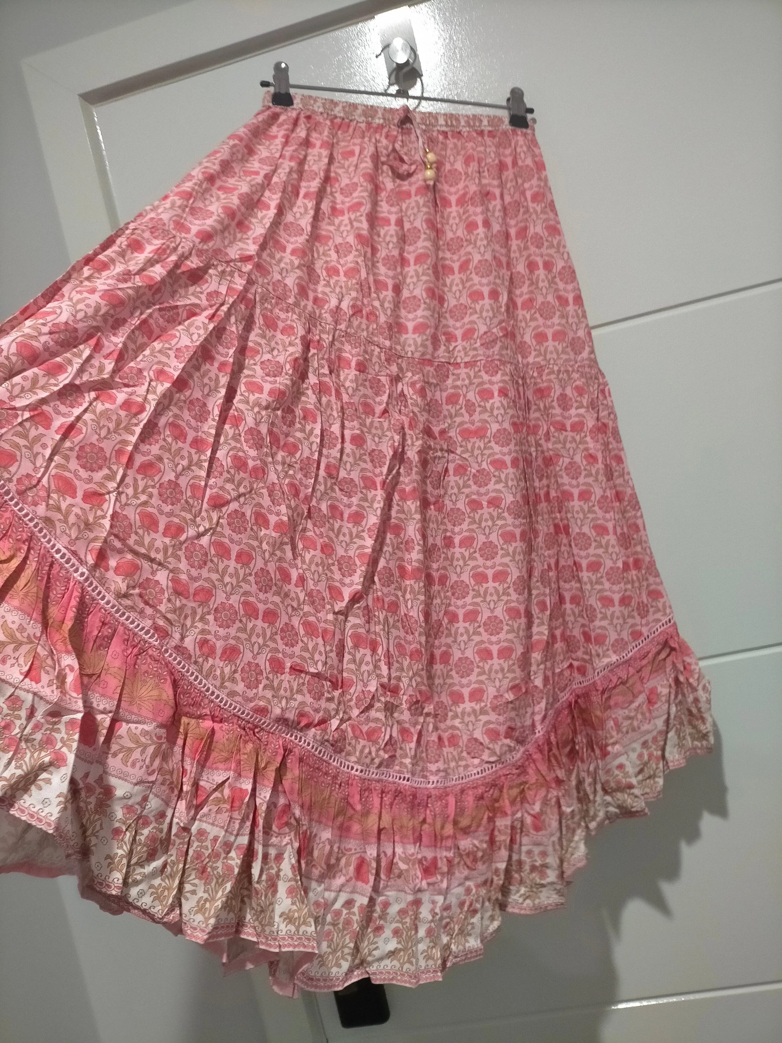 Shayla Maxi Skirt Rose Blossom print