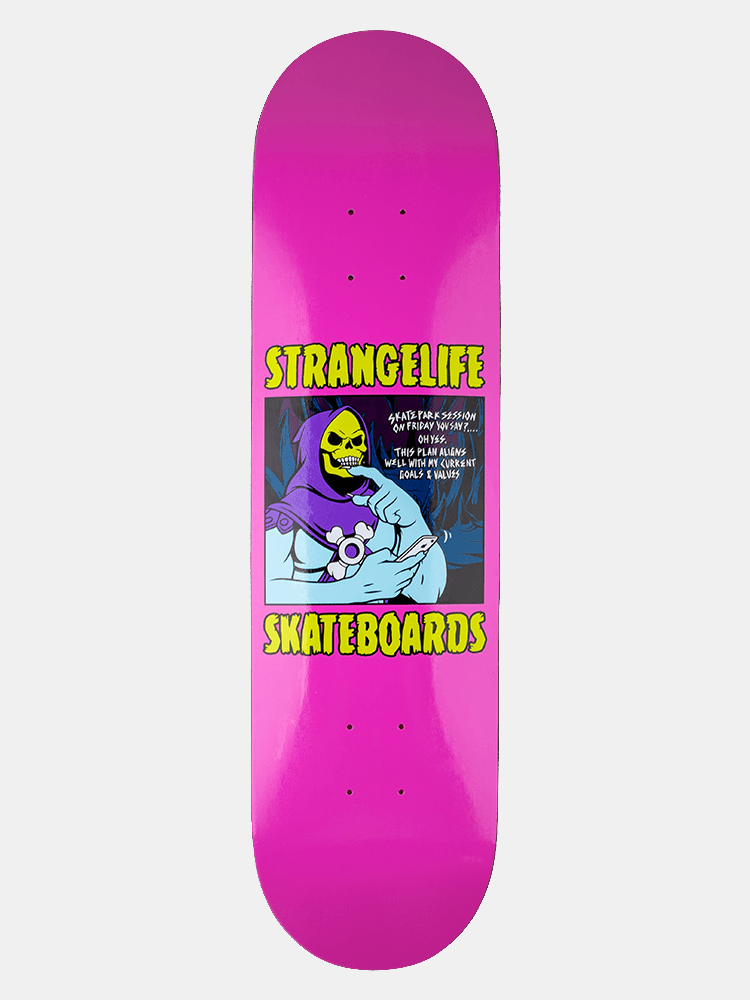 Strange Life Skeletor Graphic Deck - Pink