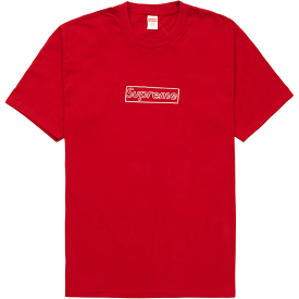 Supreme KAWS Chalk Logo Tee Red