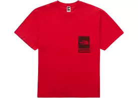 Supreme The North Face Printed Pocket Tee Red