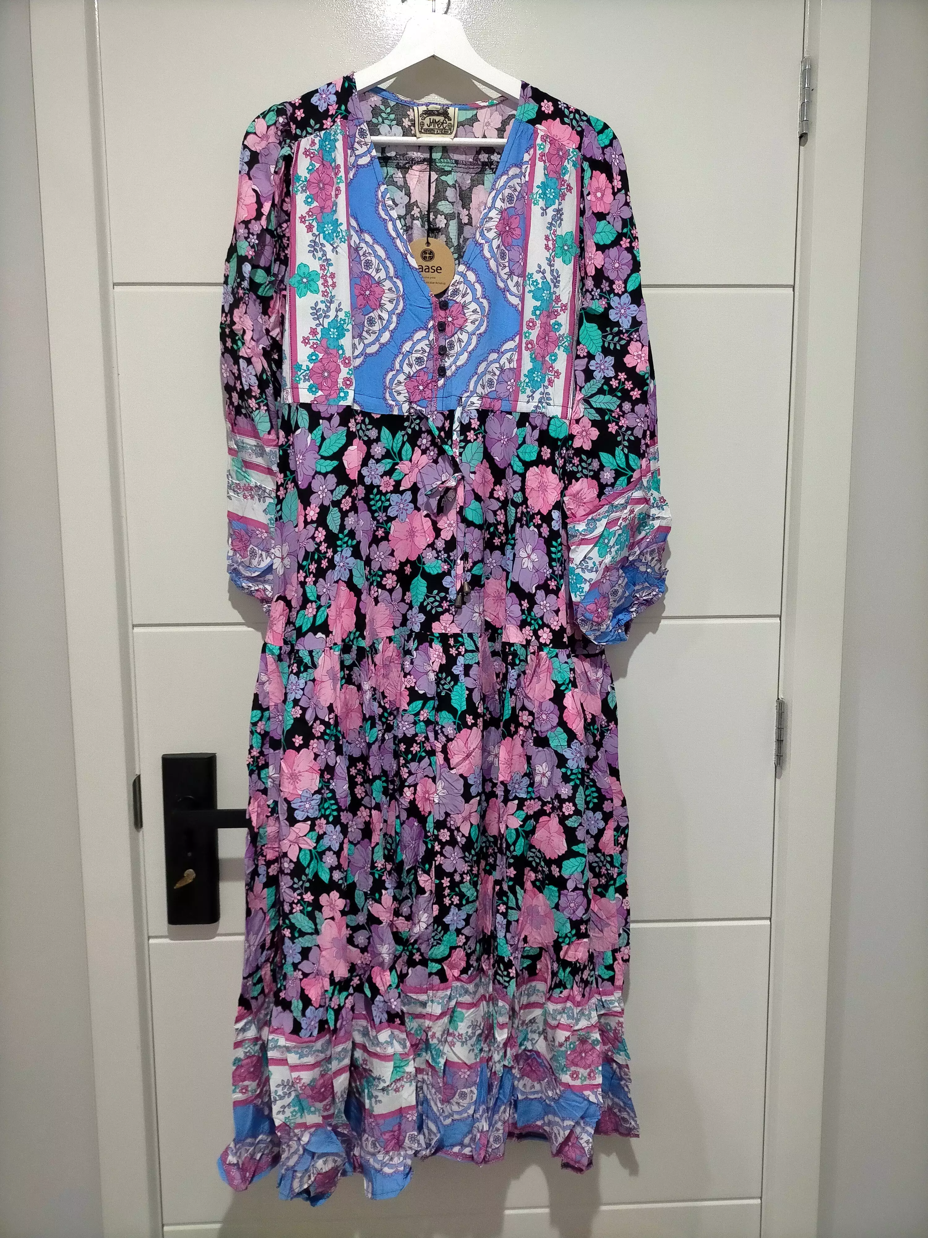 Teresa Maxi Dress Blackbird Print