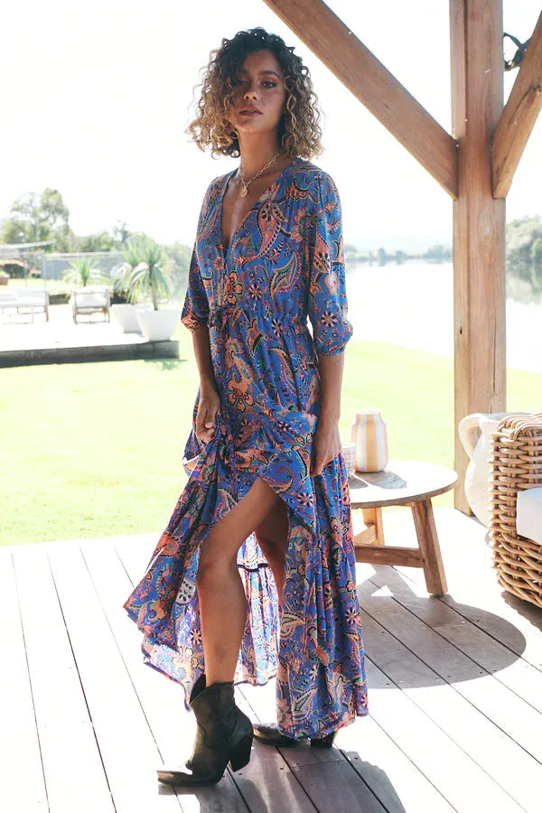 Tessa Maxi Dress Nirvana Print