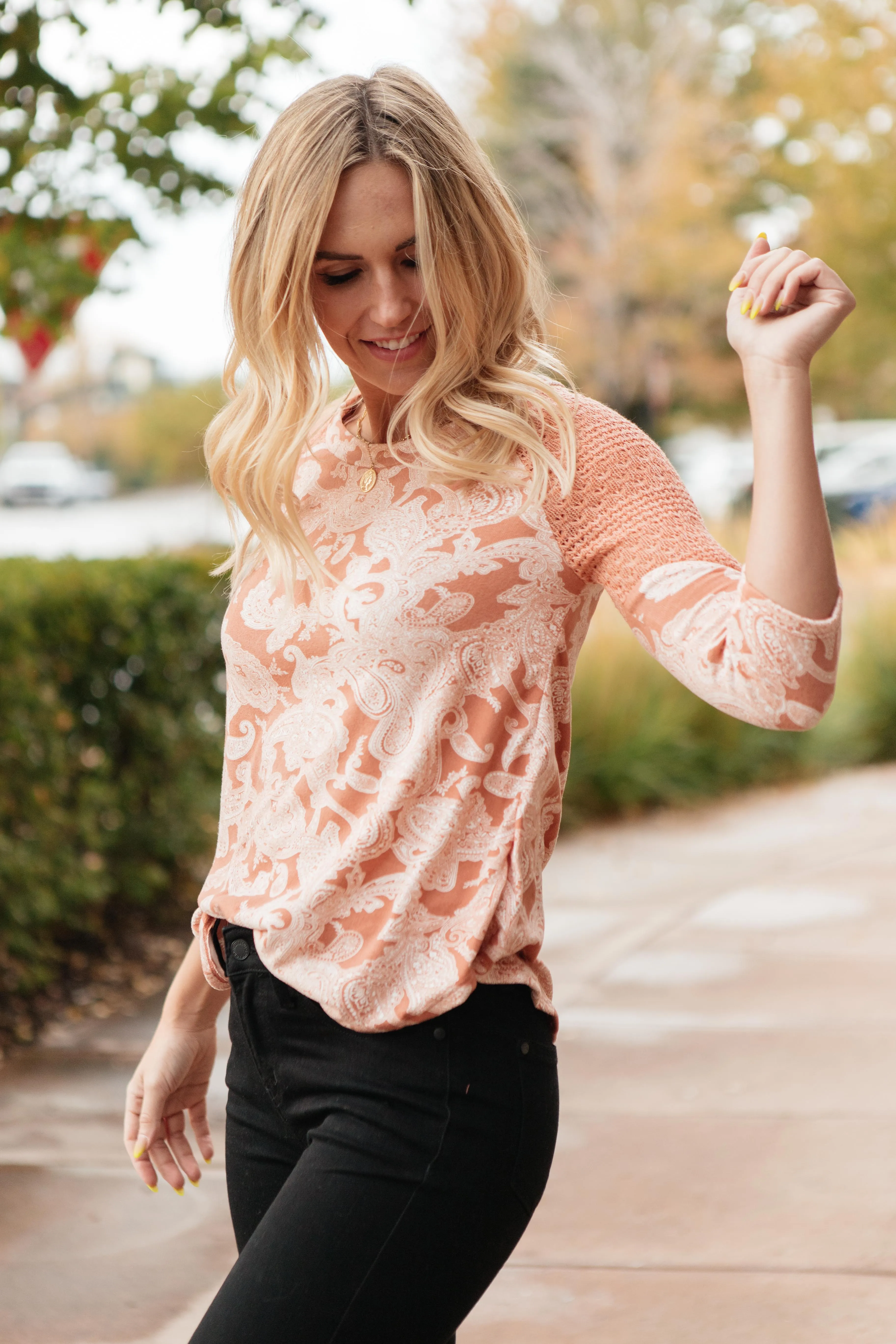 The Paisley Printed Top - On Hand