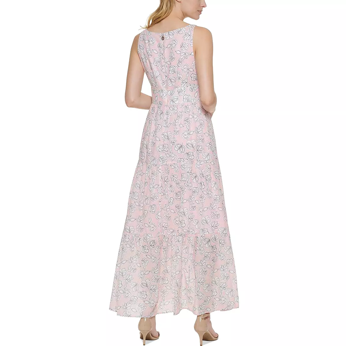 Tommy Hilfiger Womens Floral Long Maxi Dress