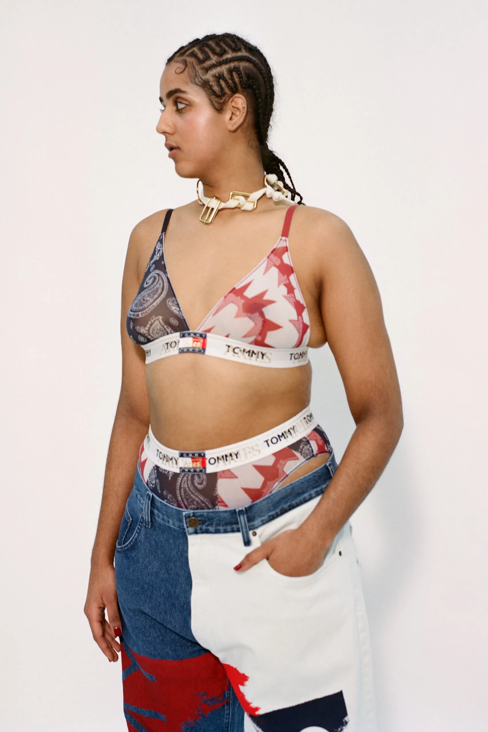 Tommy x Aries Bandana Sheer Mid Rise Briefs