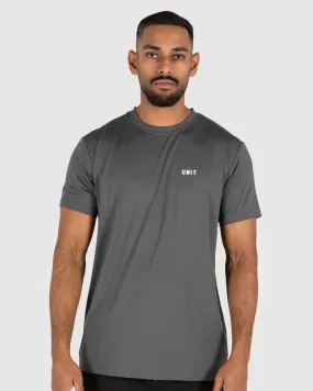 Unit Mens Pro Flex Performance T-Shirt - Char Heather | SurfStitch