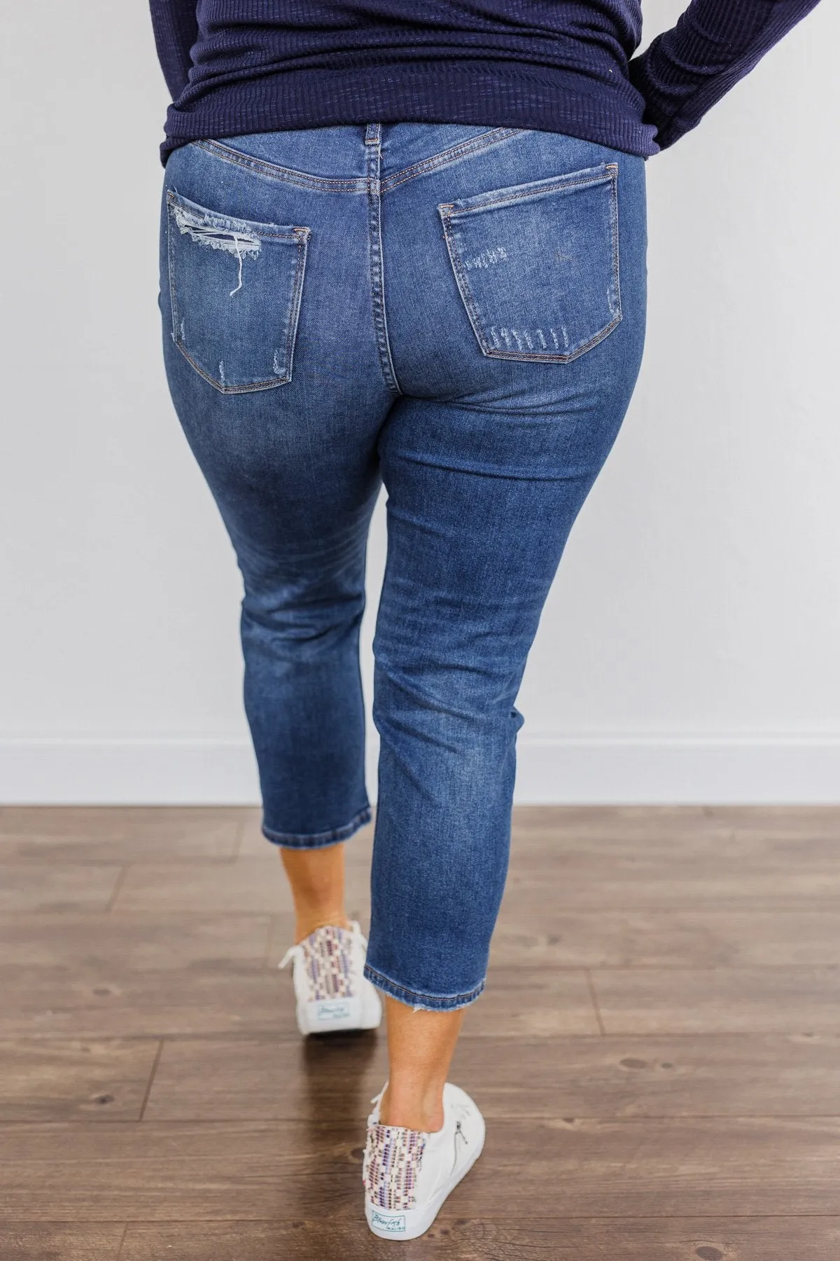 Vervet Stretch Mom Jeans- Sierra Wash