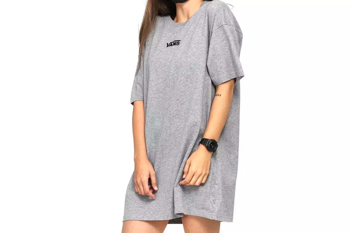 Vestido Vans WM Center Vee Tee Grey Heather