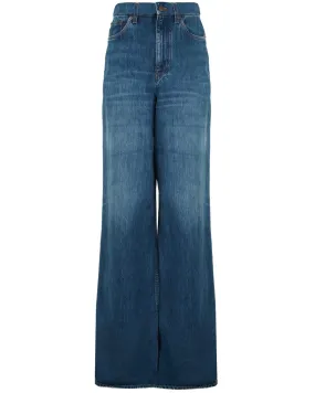 Wide Leg Jean in Night Blue