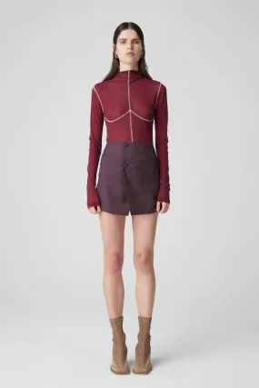 Women Atoir  | 002 Top Maroon