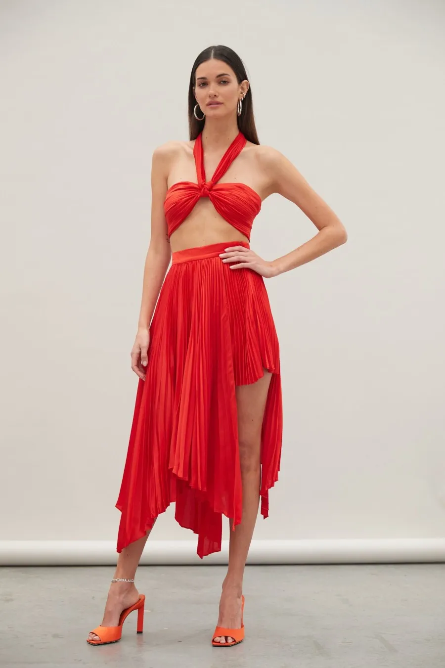 Women Atoir  | Capella Crop Scarlet