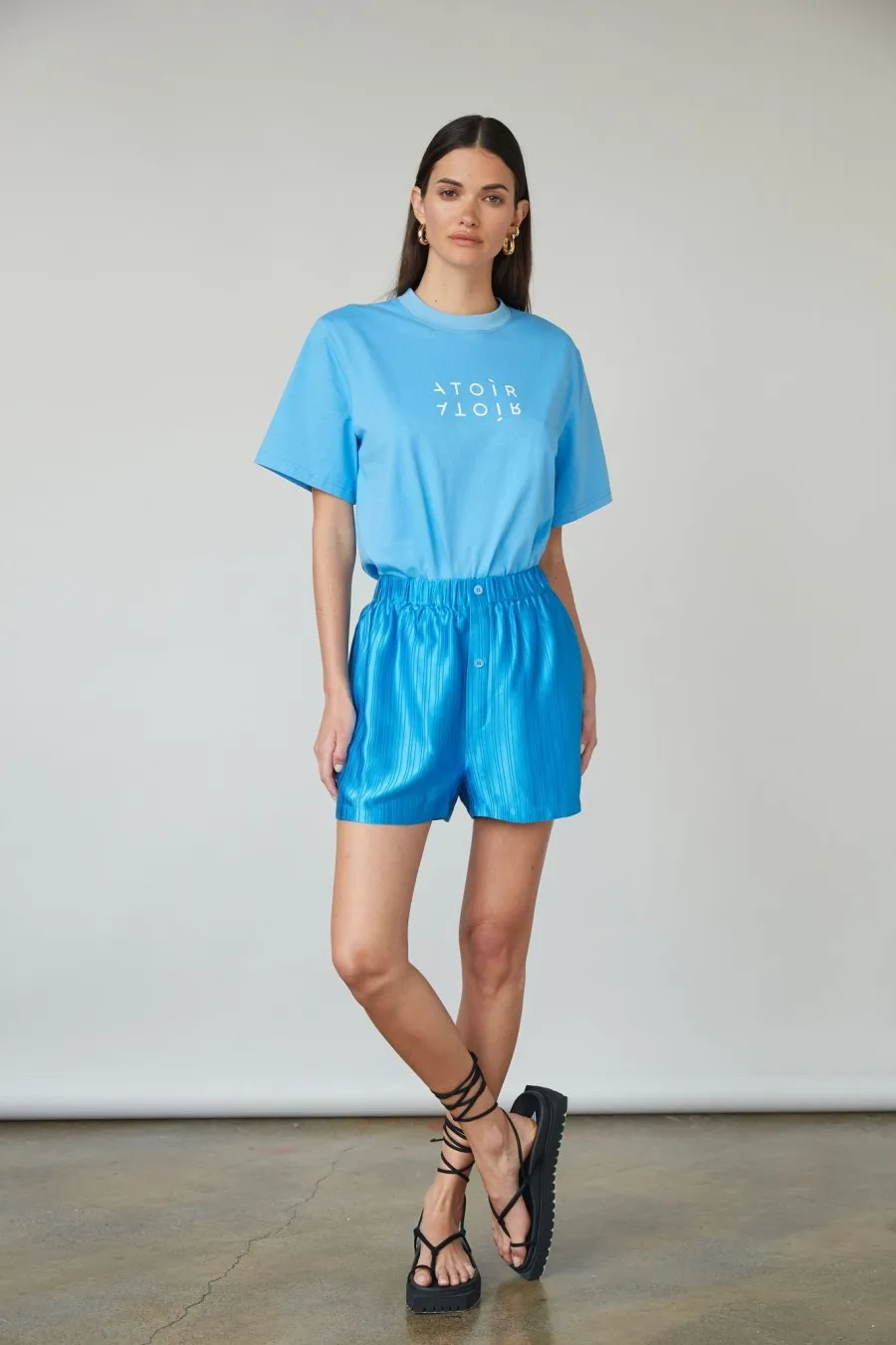 Women Atoir  | Nicki Tee Cerulean