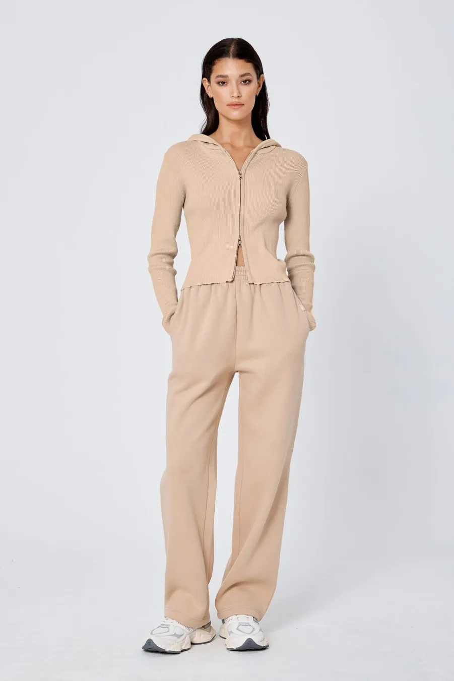 Women Atoir  | The Zip Cardigan Sand