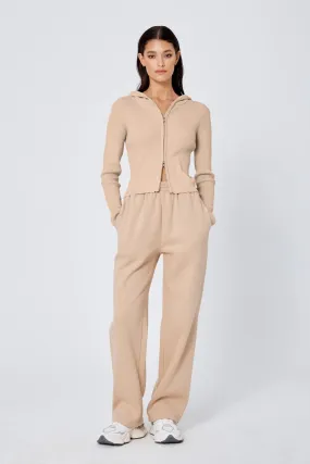 Women Atoir  | The Zip Cardigan Sand