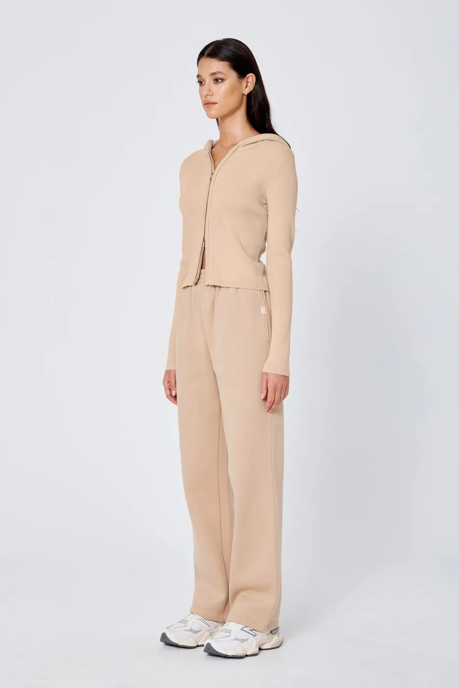 Women Atoir  | The Zip Cardigan Sand