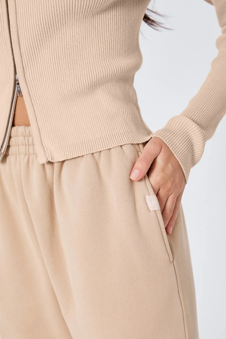 Women Atoir  | The Zip Cardigan Sand