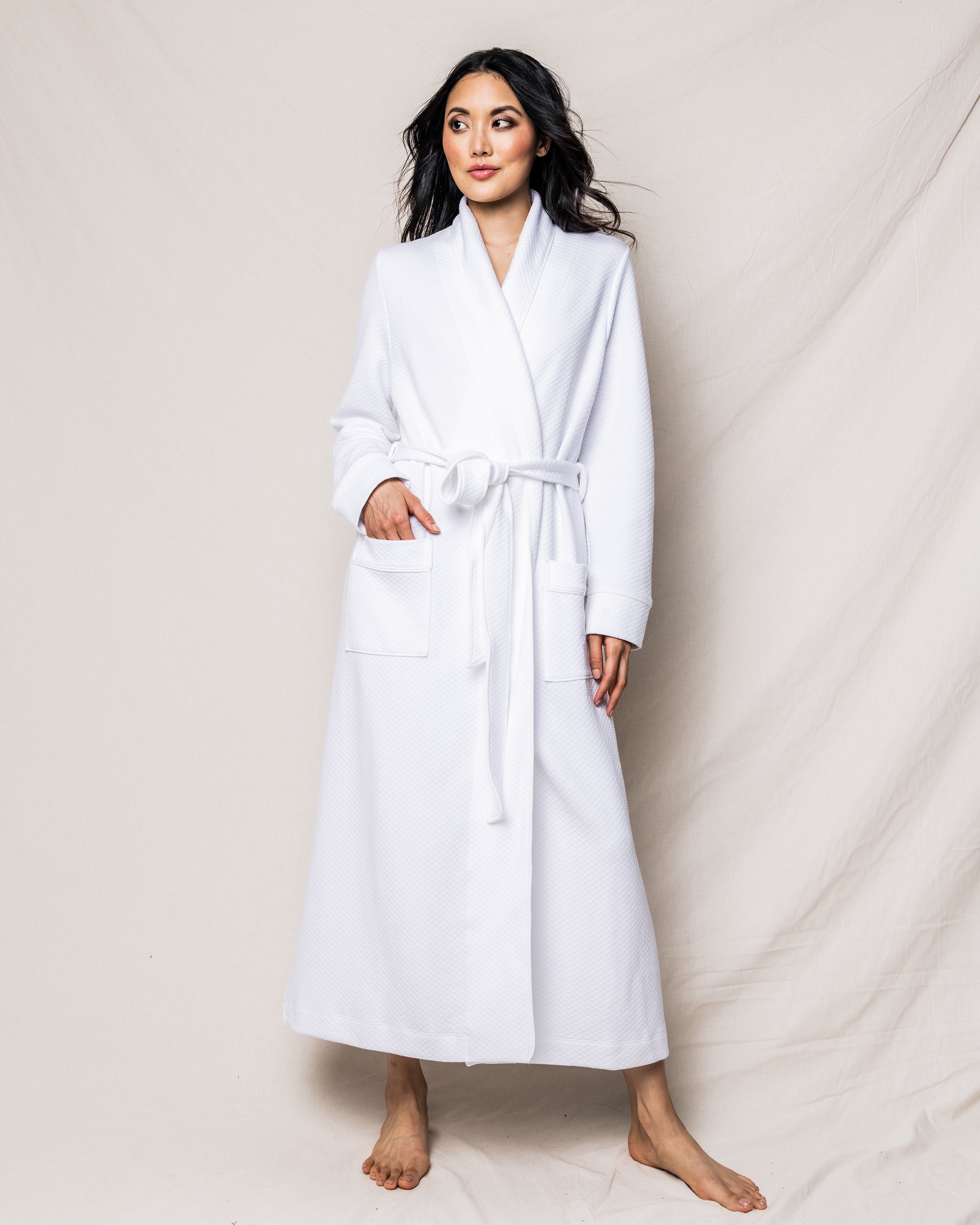 Women's Pima Ophelia Robe in White