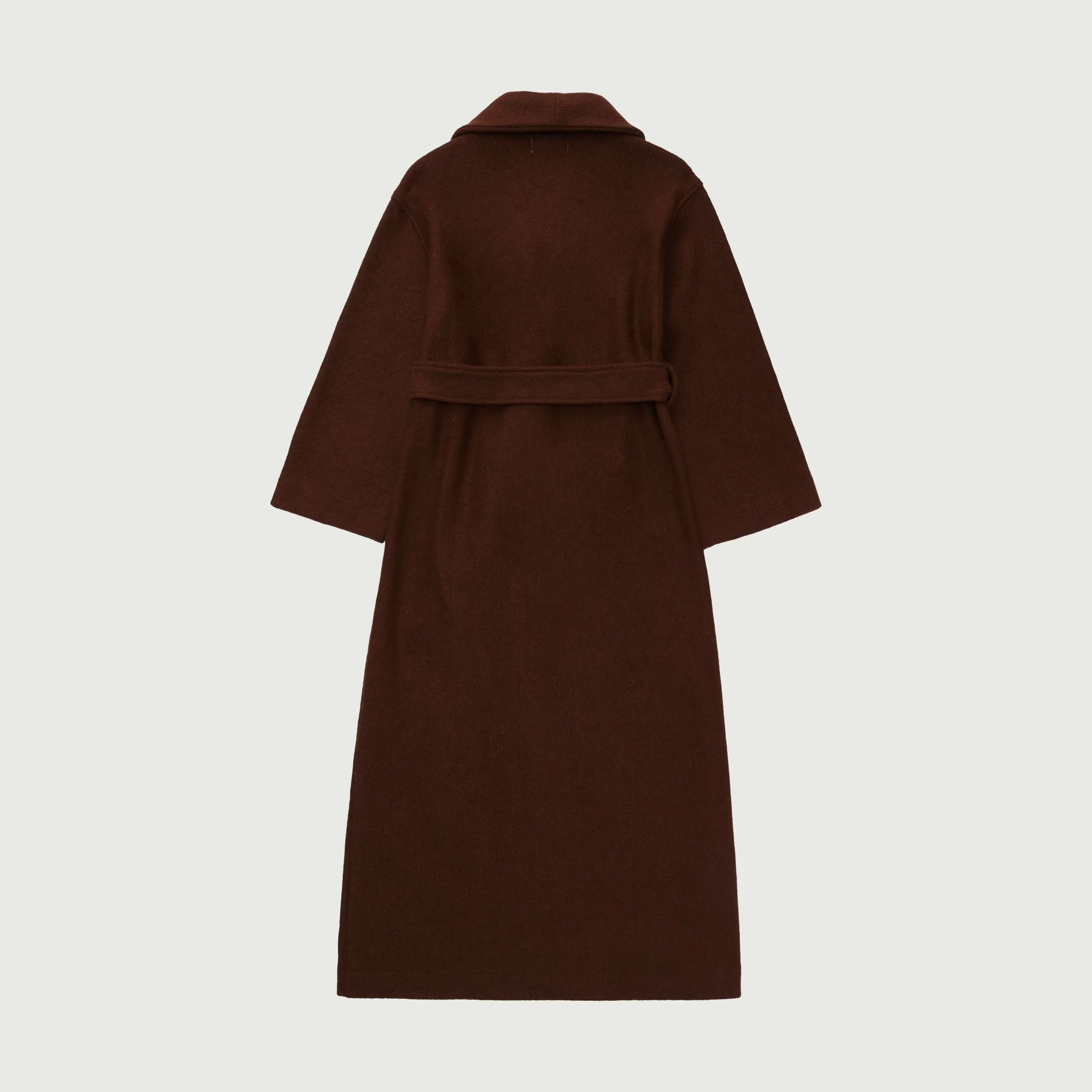 Womens Robe Coat - Brown