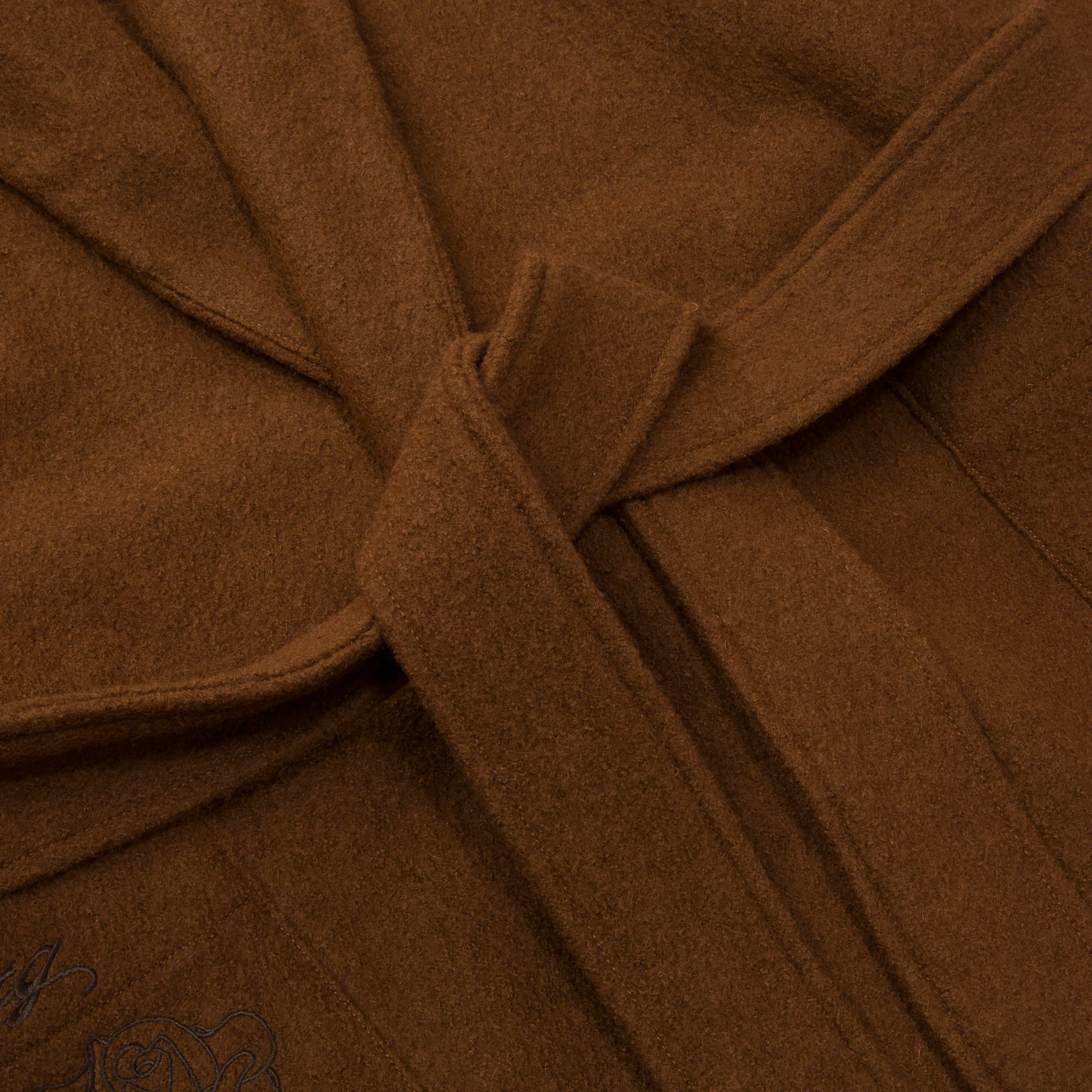 Womens Robe Coat - Brown