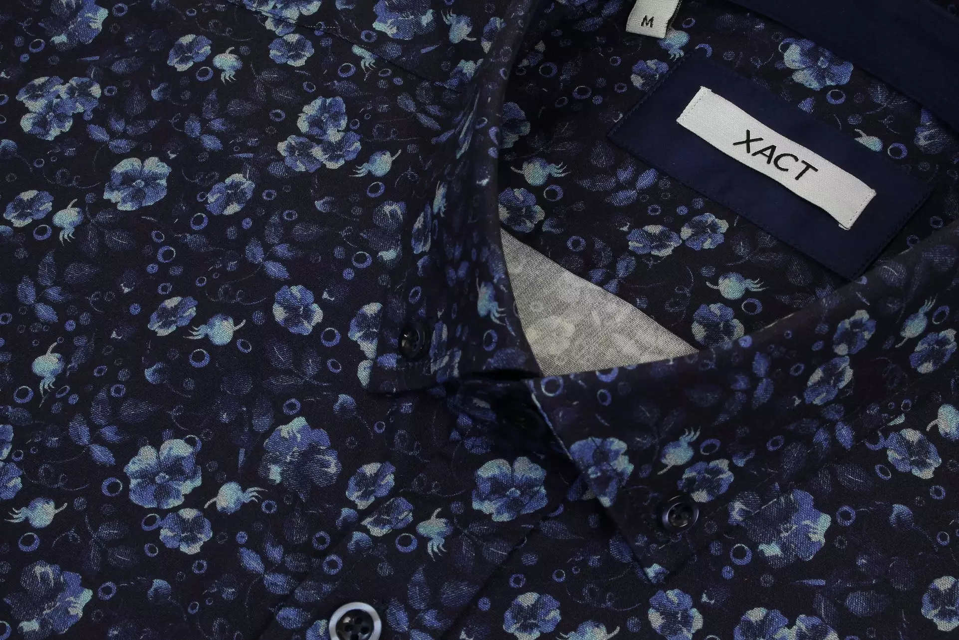 Xact Mens Floral Long Sleeved Shirt