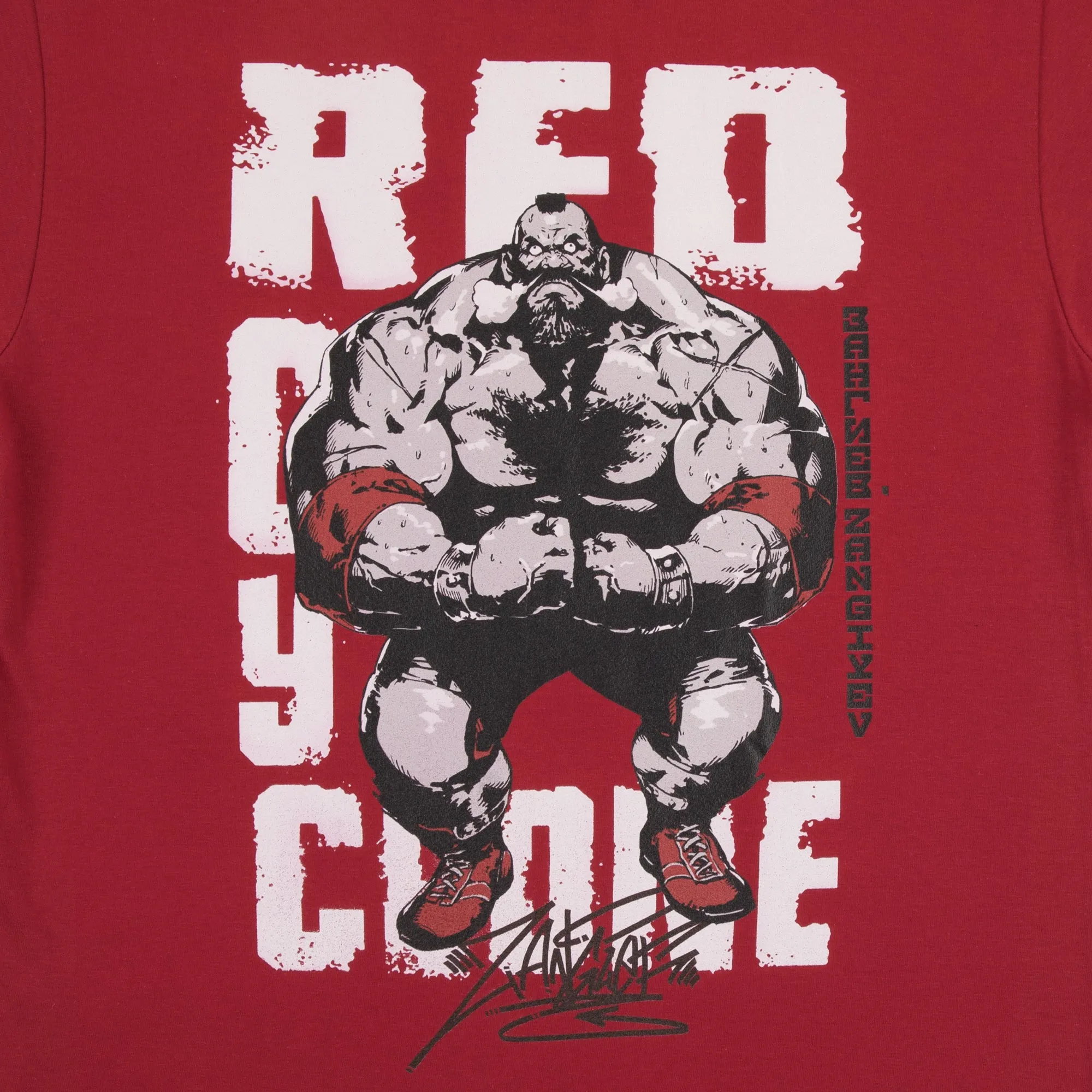 Zangief Flexing Red Tee